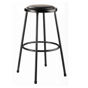 Heavy Duty Vinyl Padded Steel Stool, Black