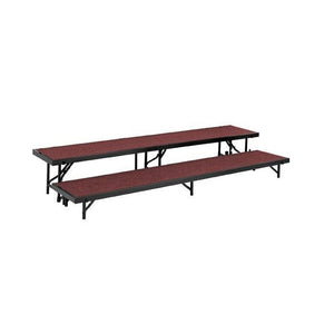 NPS® Multi-Level Straight Standing Choral Risers, 18" x 96" Platforms-Stages & Risers-2-Red Carpet-