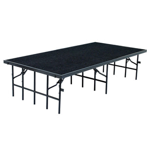 NPS® Single Level Stages-Stages & Risers-3' x 8'-8"-Black Carpet