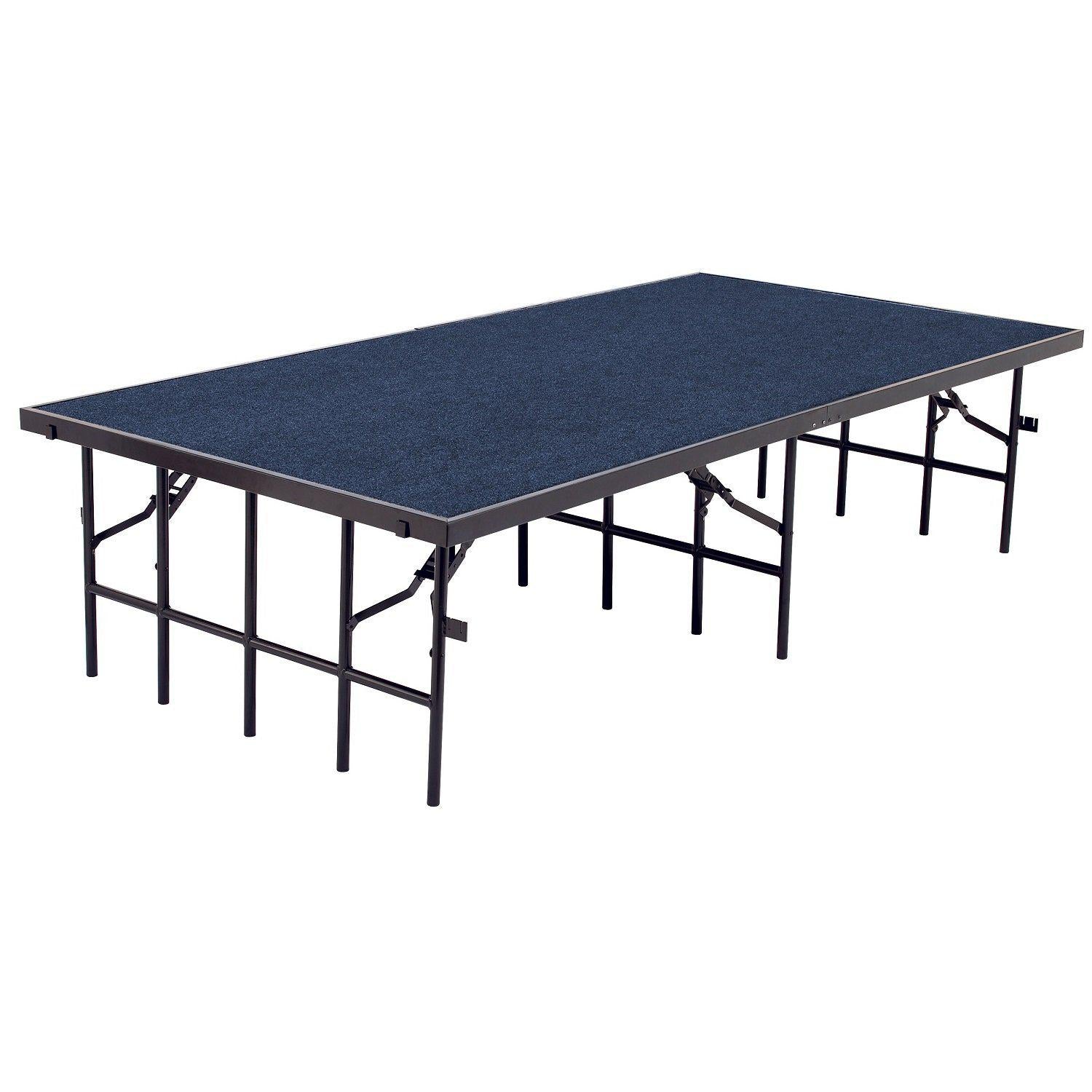 NPS® Single Level Stages-Stages & Risers-3' x 8'-8"-Blue Carpet