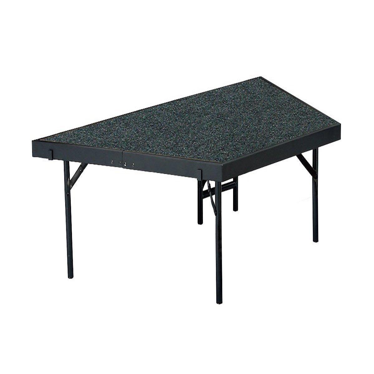 NPS® Stage Pies-Stages & Risers-For 3' x 8' x 16" Stage,-Grey Carpet-