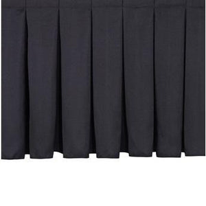 NPS® Stage Skirting, Box Pleat-Stages & Risers-8"-36"-Black