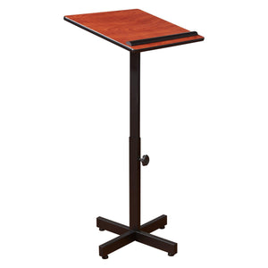 Oklahoma Sound® Portable Presentation Lectern Stand-Lecterns & Podiums-Cherry-