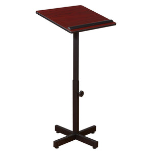 Oklahoma Sound® Portable Presentation Lectern Stand-Lecterns & Podiums-Mahogany-