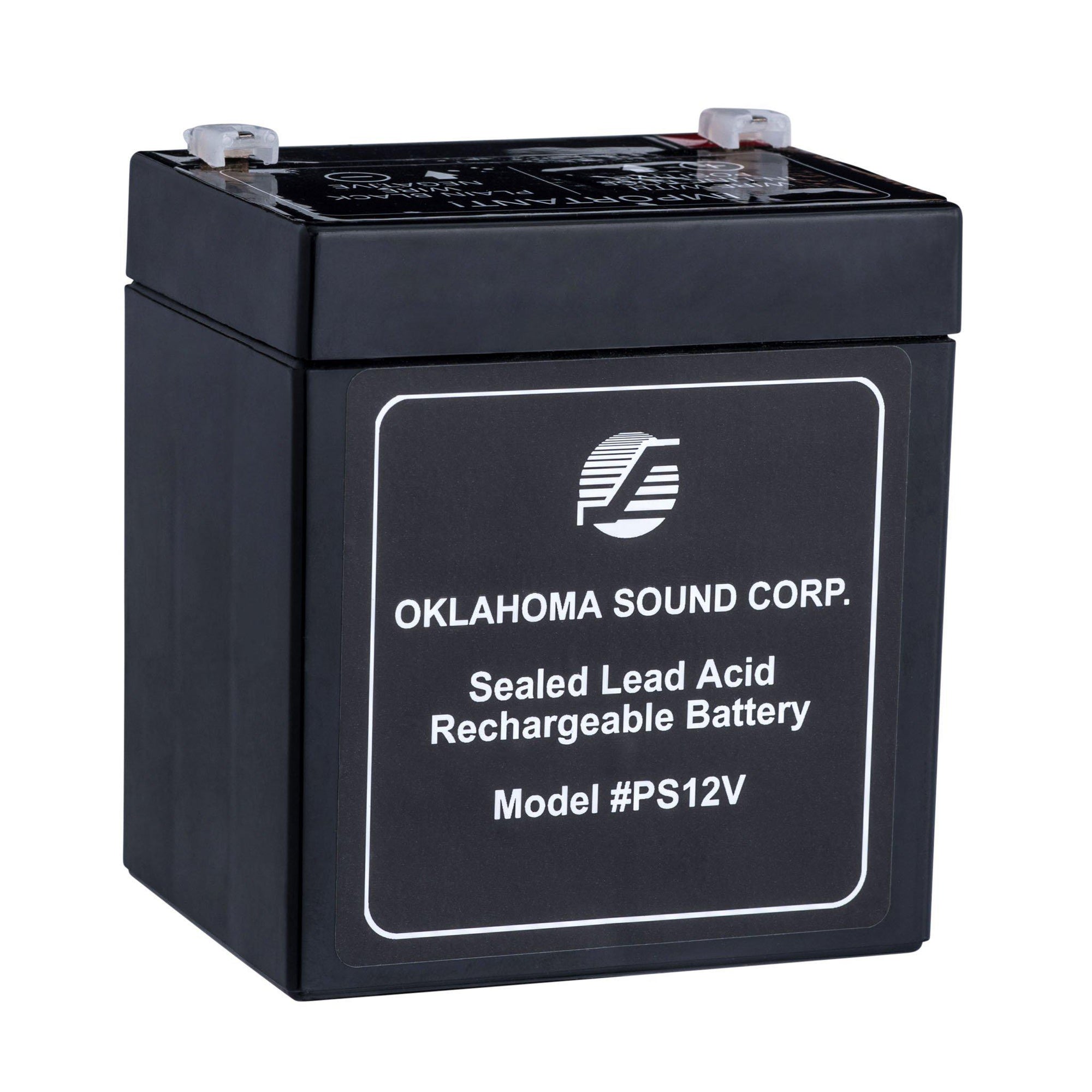 Oklahoma Sound® Power Sonic 12 Volt 5-Amp Rechargeable Battery-Lecterns & Podiums-