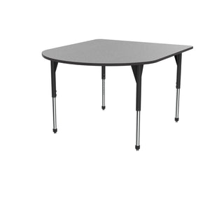 Premier Series Multimedia Tables, 60" x 72"-Tables-Stool (32" - 42")-Gray Nebula/Black-Black