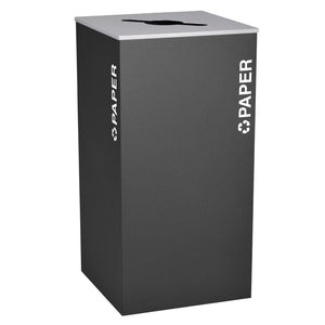 Kaleidoscope Collection 36 Gallon Square Indoor Recycling Receptacle
