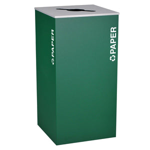 Kaleidoscope Collection 36 Gallon Square Indoor Recycling Receptacle