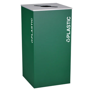 Kaleidoscope Collection 36 Gallon Square Indoor Recycling Receptacle
