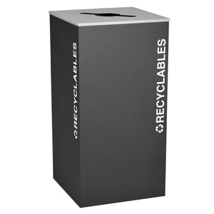 Kaleidoscope Collection 36 Gallon Square Indoor Recycling Receptacle