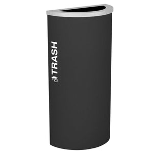 Kaleidoscope Collection 8 Gallon Half Round Indoor Recycling Receptacle