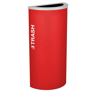 Kaleidoscope Collection 8 Gallon Half Round Indoor Recycling Receptacle