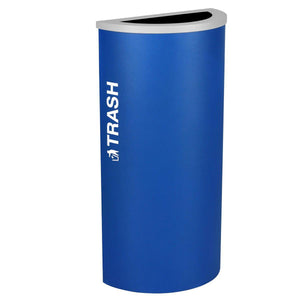 Kaleidoscope Collection 8 Gallon Half Round Indoor Recycling Receptacle