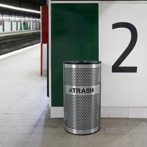 Venue Collection Indoor Waste Receptacle, 33-Gallon Capacity