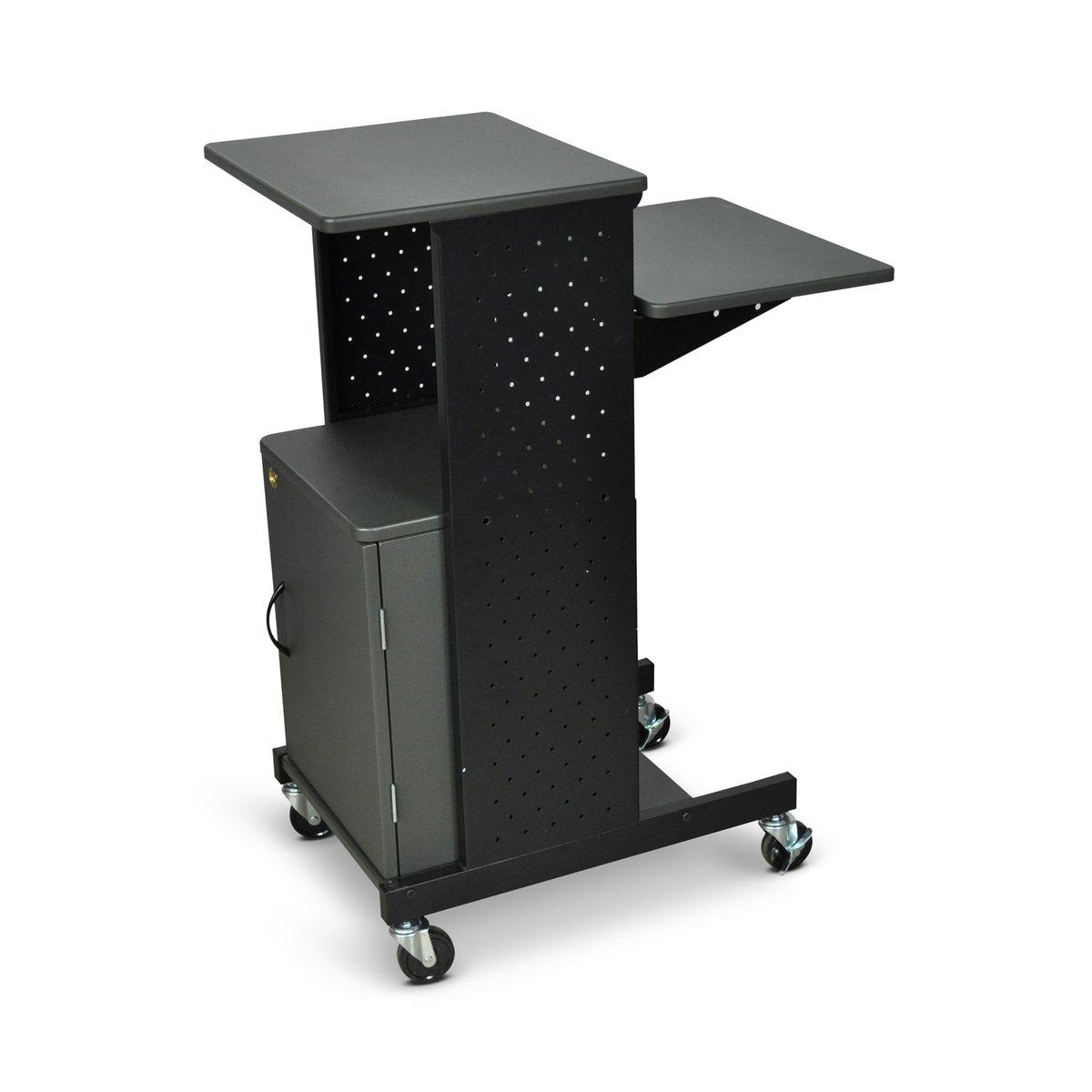 40" Mobile Presenters Station with Cabinet