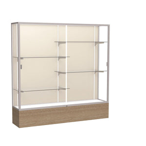 Reliant Series Floor Display Case, 72"W x 72"H x 16"D