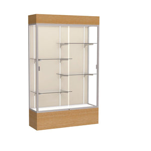 Reliant Series Lighted Floor Display Case, 48"W x 80"H x 16"D