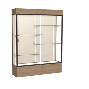 Reliant Series Lighted Floor Display Case, 60"W x 80"H x 16"D