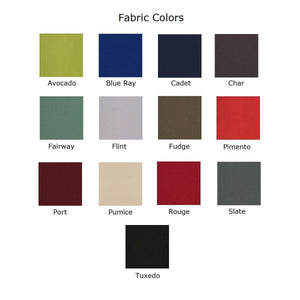 Evolve Chair with Casters, Wood Back, Padded Seat with Fabric Upholstery