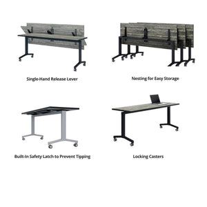 Romeo Flip Nesting Training Table