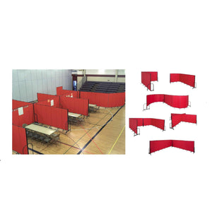 Screenflex FREEStanding Fabric Portable Room Divider Partitions, 6' 8" High