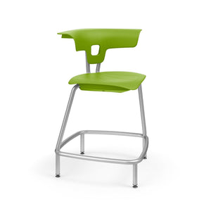 Ruckus 24"H Stool-Stools-Zesty Lime (PZL)-Starlight Silver Metallic (SX)-No