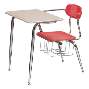 Solid Plastic Combo Desk w/ Brace