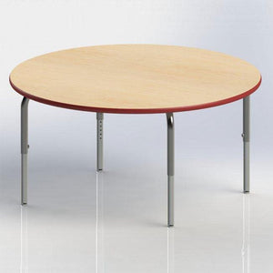 Method Collaborative Series Adjustable Height Tables, 19" 28" H, Round Shape, 42"