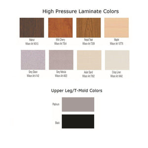 Method Collaborative Series Adjustable Height Tables, 19" 28" H, Rectangle Shape, 24" x 48"