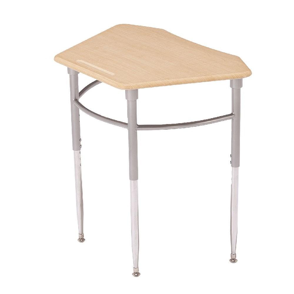 Kaleidoscope Collaborative Learning Adjustable Height Trapezoid 8 Desk with Solid Plastic Top