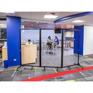 Screenflex Clear Room Divider-Partitions & Display Panels-