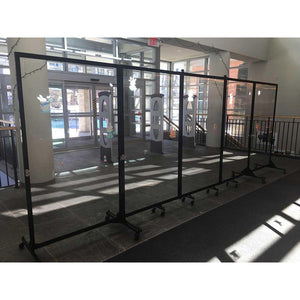 Screenflex Clear Room Divider-Partitions & Display Panels-