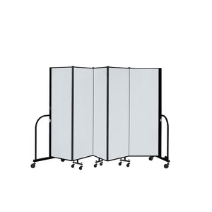 Screenflex Dry Erase/Tackable Dividers, 6 Ft. High-Partitions & Display Panels-5 Panels (9' 5" L)-