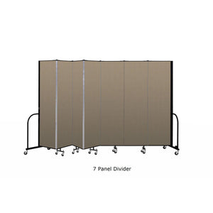 Screenflex Free Standing Room Divider, 6' 8" High-Partitions & Display Panels-