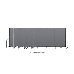 Screenflex Free Standing Room Divider, 7' 4" High-Partitions & Display Panels-