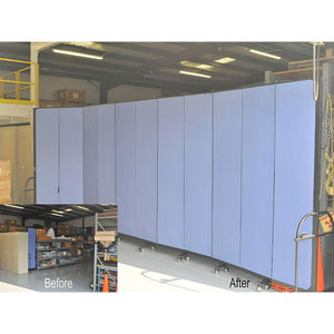 Screenflex Heavy Duty Room Divider, 6' High-Partitions & Display Panels-