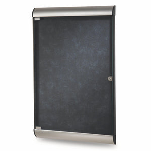 Silhouette 1 Door Enclosed Bulletin Board, 4'H x 2'W-Boards-