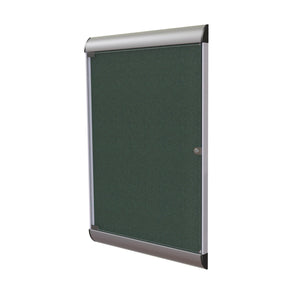 Silhouette 1 Door Enclosed Bulletin Board, 4'H x 2'W-Boards-