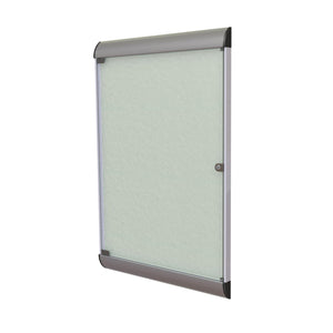 Silhouette 1 Door Enclosed Bulletin Board, 4'H x 2'W-Boards-