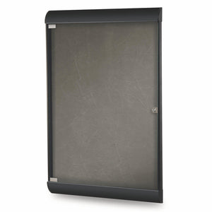 Silhouette 1 Door Enclosed Bulletin Board, 4'H x 2'W-Boards-