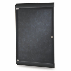 Silhouette 1 Door Enclosed Bulletin Board, 4'H x 2'W-Boards-