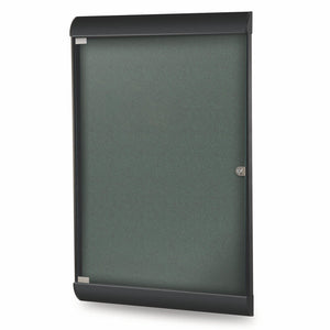 Silhouette 1 Door Enclosed Bulletin Board, 4'H x 2'W-Boards-