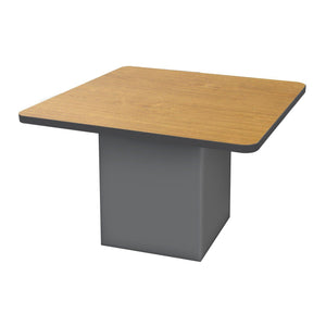 Sonik™ Soft Seating 48" Square Table-Soft Seating-29"-Solar Oak/Black-Charcoal