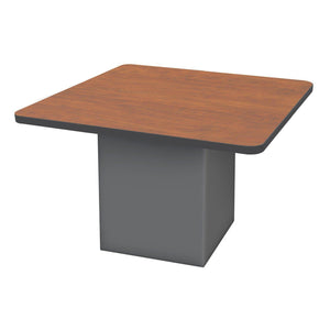 Sonik™ Soft Seating 48" Square Table-Soft Seating-29"-Wild Cherry/Black-Charcoal