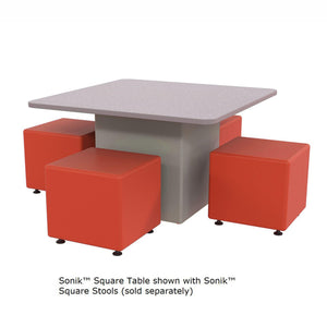 Sonik™ Soft Seating 48" Square Table with Markerboard Top-Soft Seating-