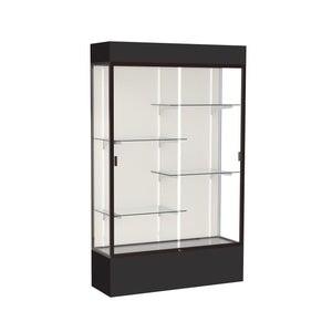 Spirit Series Lighted Floor Display Case, 48"W x 80"H x 16"D