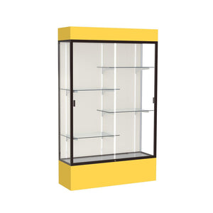 Spirit Series Lighted Floor Display Case, 48"W x 80"H x 16"D