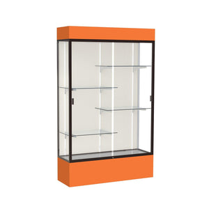 Spirit Series Lighted Floor Display Case, 48"W x 80"H x 16"D