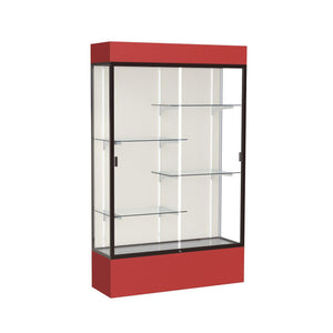 Spirit Series Lighted Floor Display Case, 48"W x 80"H x 16"D