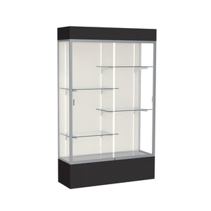 Spirit Series Lighted Floor Display Case, 48"W x 80"H x 16"D